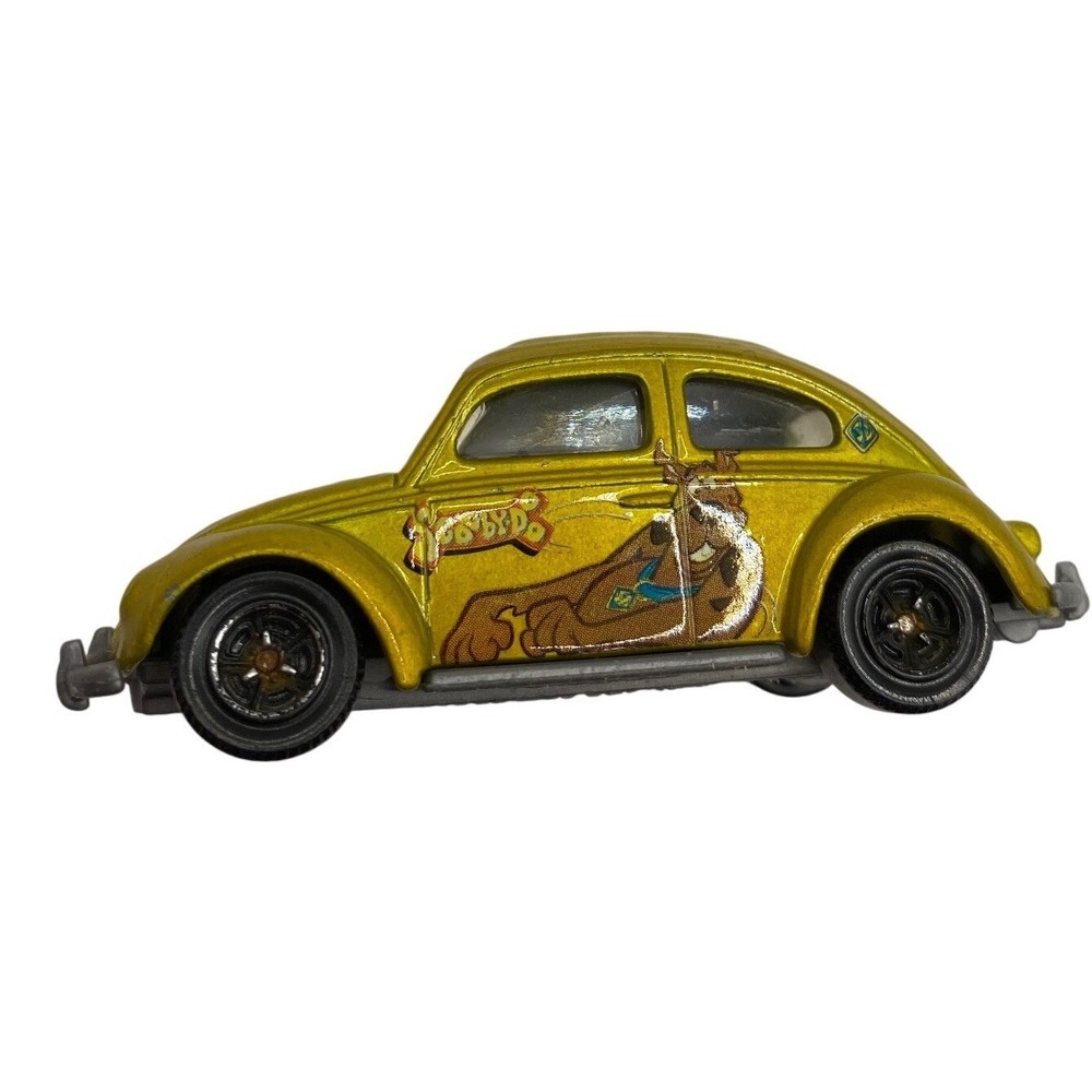 VTG Matchbox Scooby-Doo 1962 VW Beetle Gold Diecast Car‎ 1:58 Scale 1998 Mattel